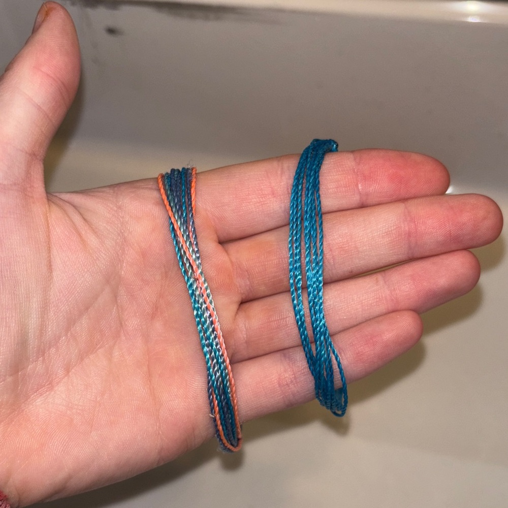 Pura Vida Blue and Orange Bracelet Set